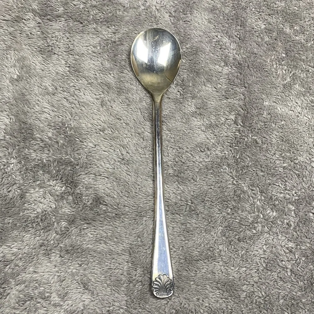 VINTAGE W.A.‎ ITALY SILVERPLATE SALAD Serving Spoon Silver Plated